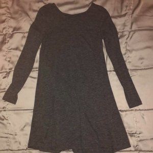 dark grey long sleeve dress